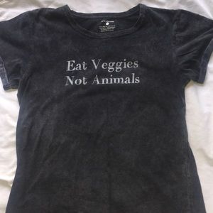 Grey shirt, pro-vegan🥦